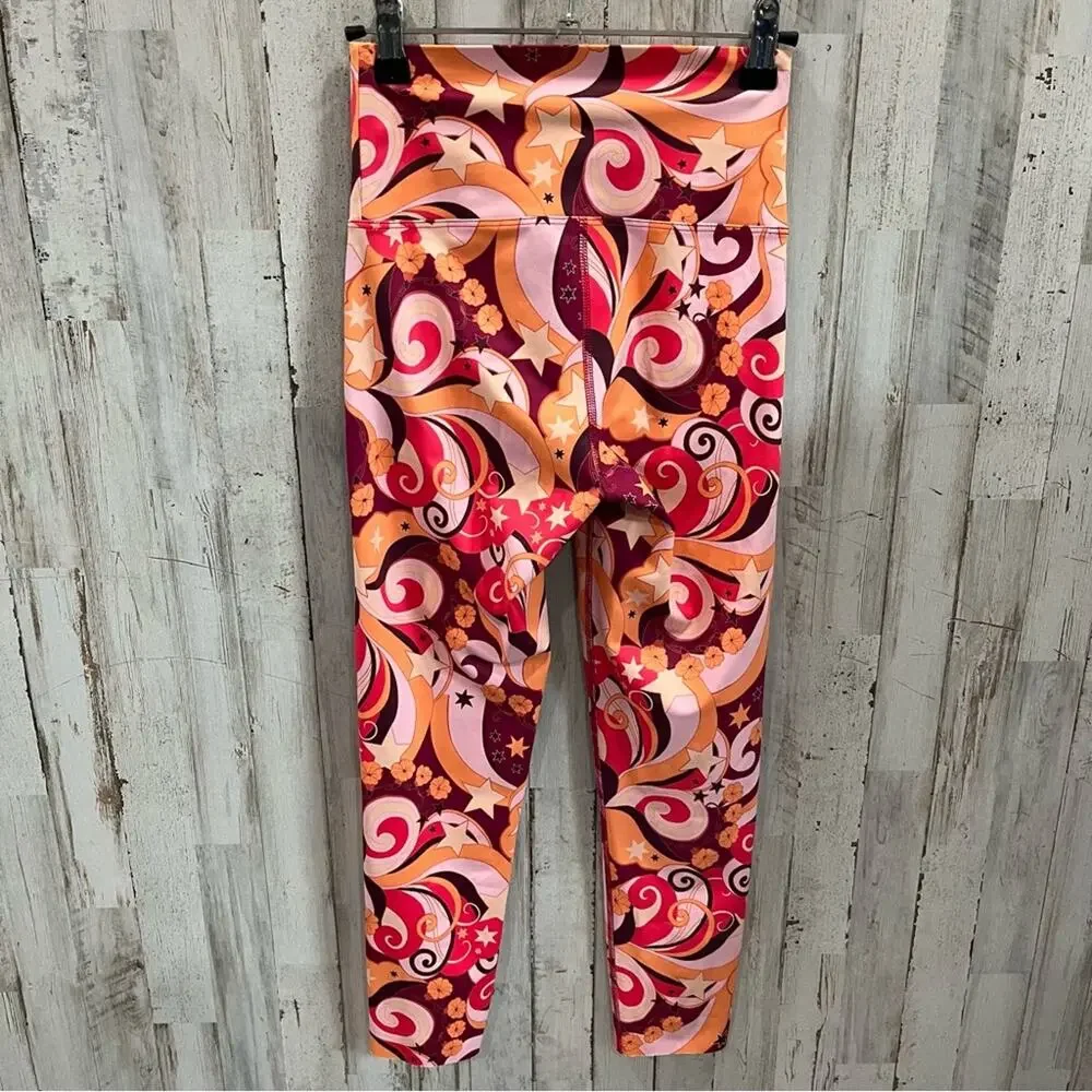 Beach Riot *FLAW Piper Printed Leggings Starbright Swirl Size Small